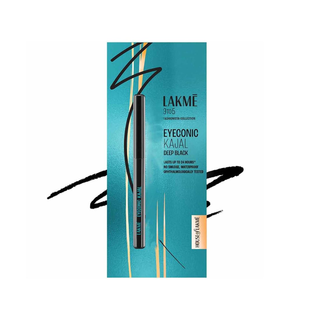 Lakme Eyeconic Kajal- Deep Black - 0.35gm - Beasymart