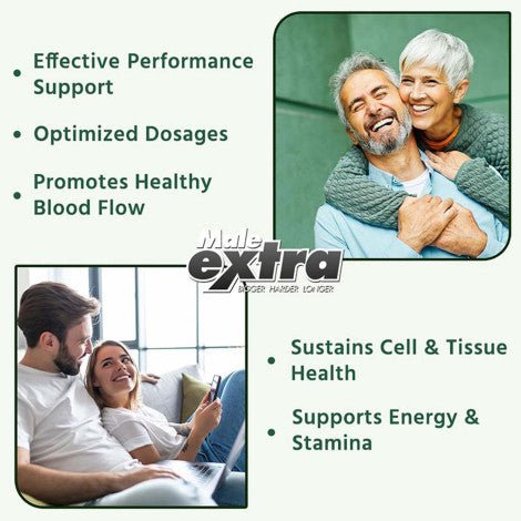 Male Extra Bigger Harder Longer Male Enhancement Food Supplement – 90 Capsules - Beasymart
