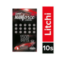 Manforce 1500 Dots Litchi Flavor Condom 10's Pack - Beasymart