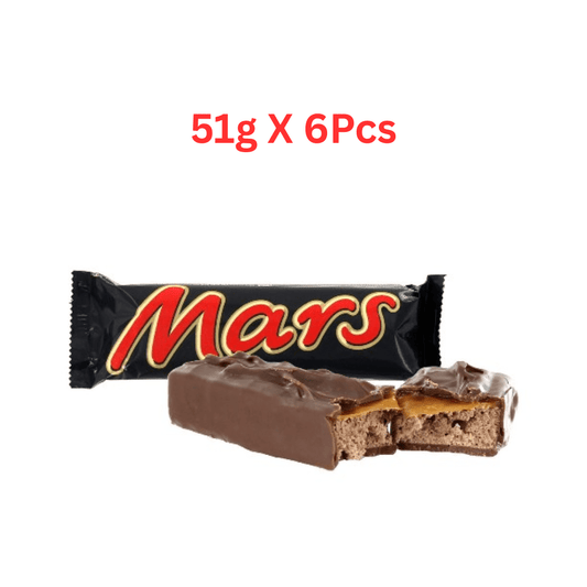Mars Chocolate Bars 51g (6 Pcs) Pack - Beasymart