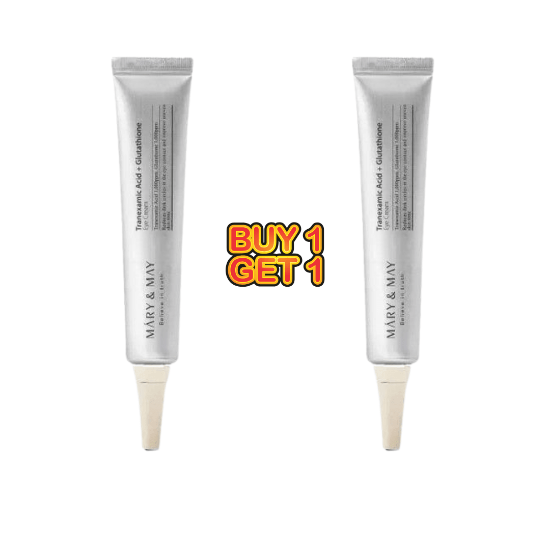Mary & May Tranexamic Acid + Glutathione Eye Cream 12g (Buy 1 Get 1 Offer) - Beasymart