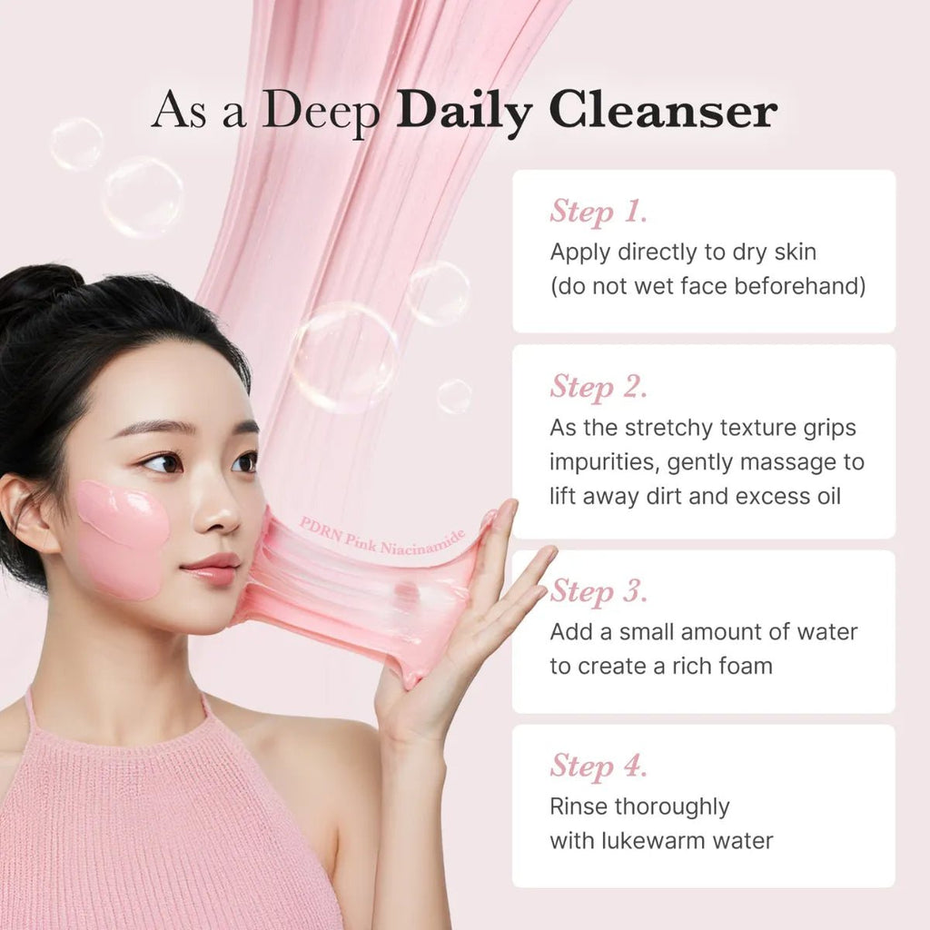 Medicube PDRN Pink Niacinamide Whip Cleanser - 120g - Beasymart