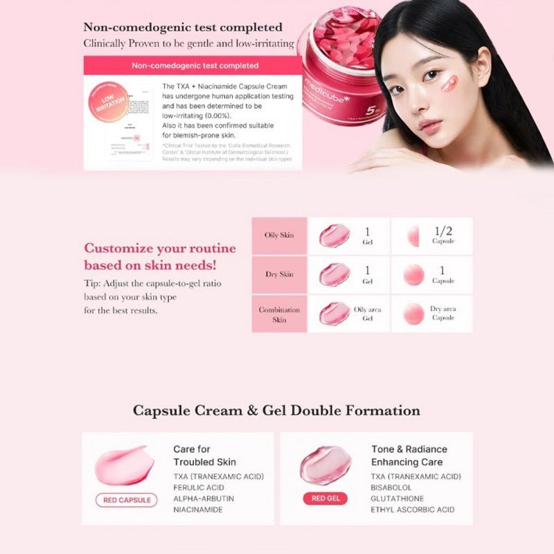 Medicube TXA Niacinamide Capsule Cream (5%) - Beasymart
