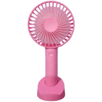 Mini Handheld Fan Rechargeable USB Charging 3 Speed Control Fan With Mobile Holder Bracket - Beasymart