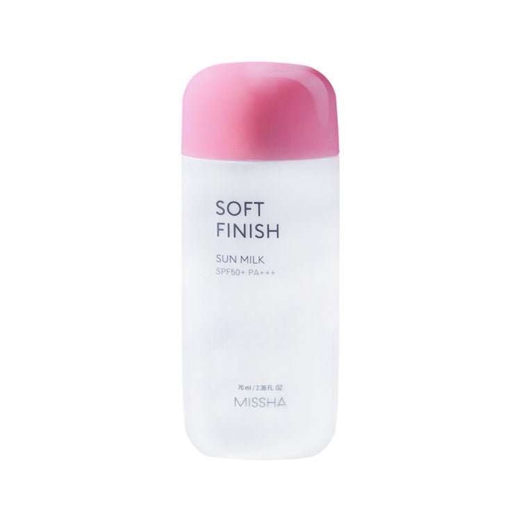 Missha All Around Safe Block Soft Finish Sun Milk SPF 50+ PA+++ 70ml Lightweight Sunscreen - Beasymart