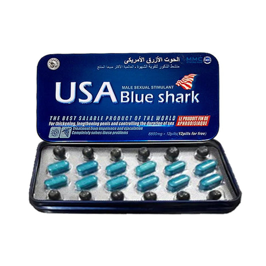 MMC USA Blue Shark Pills 8800mg – 24pcs Capsule | পুরুষদের পারফরম্যান্স সাপোর্ট সাপ্লিমেন্ট - Beasymart