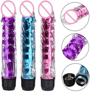Multispeed Crystal Jelly Clitoris G-Spot Flirting Climax Orgasmm Vibrator Massager Sexx Toy Alat Sekss Perempuan GV-4 [Gspot Series] - Beasymart