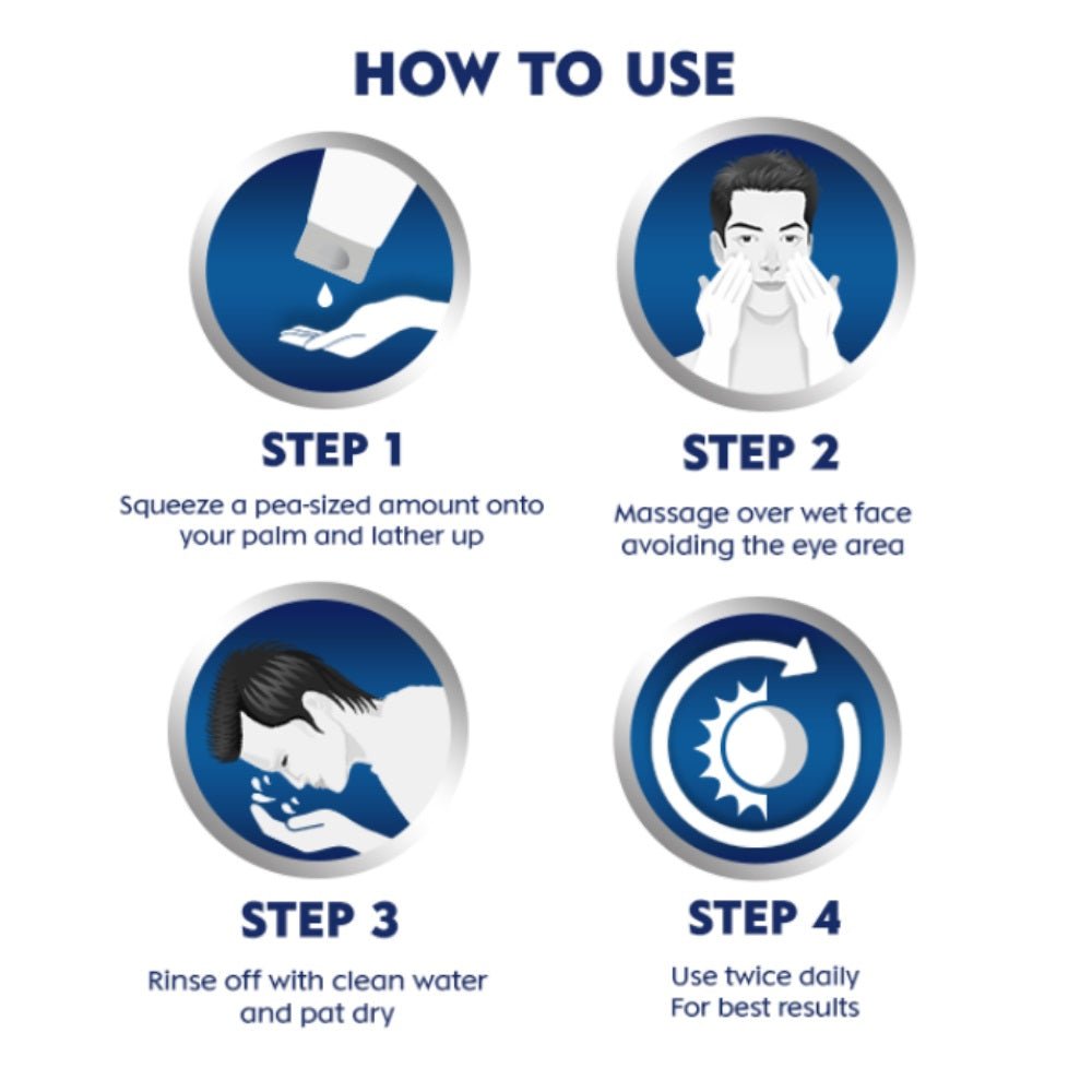 Nivea Men Dark Spot Reduction Face Wash 50ml 2Pcs Combo Offer - Beasymart