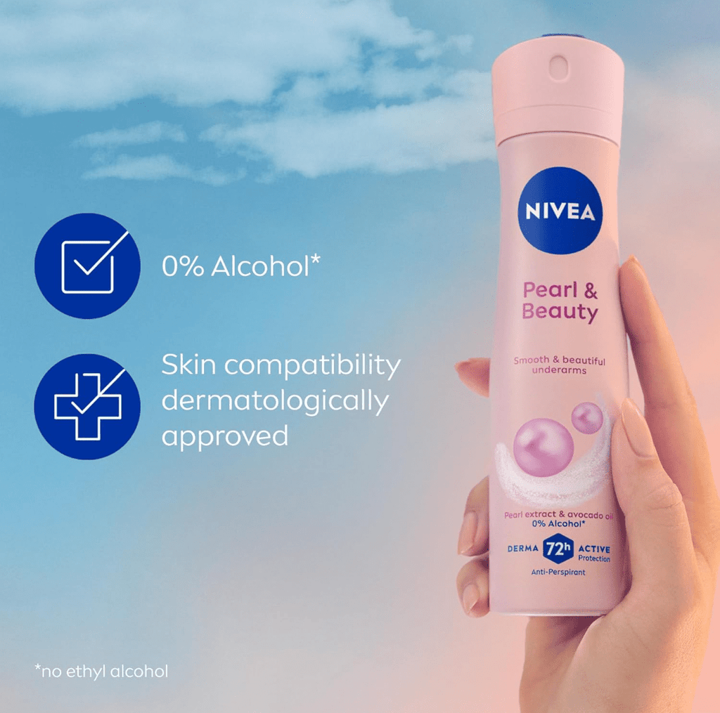 Nivea Pearl & Beauty Deodorant Spray 150ML - Beasymart
