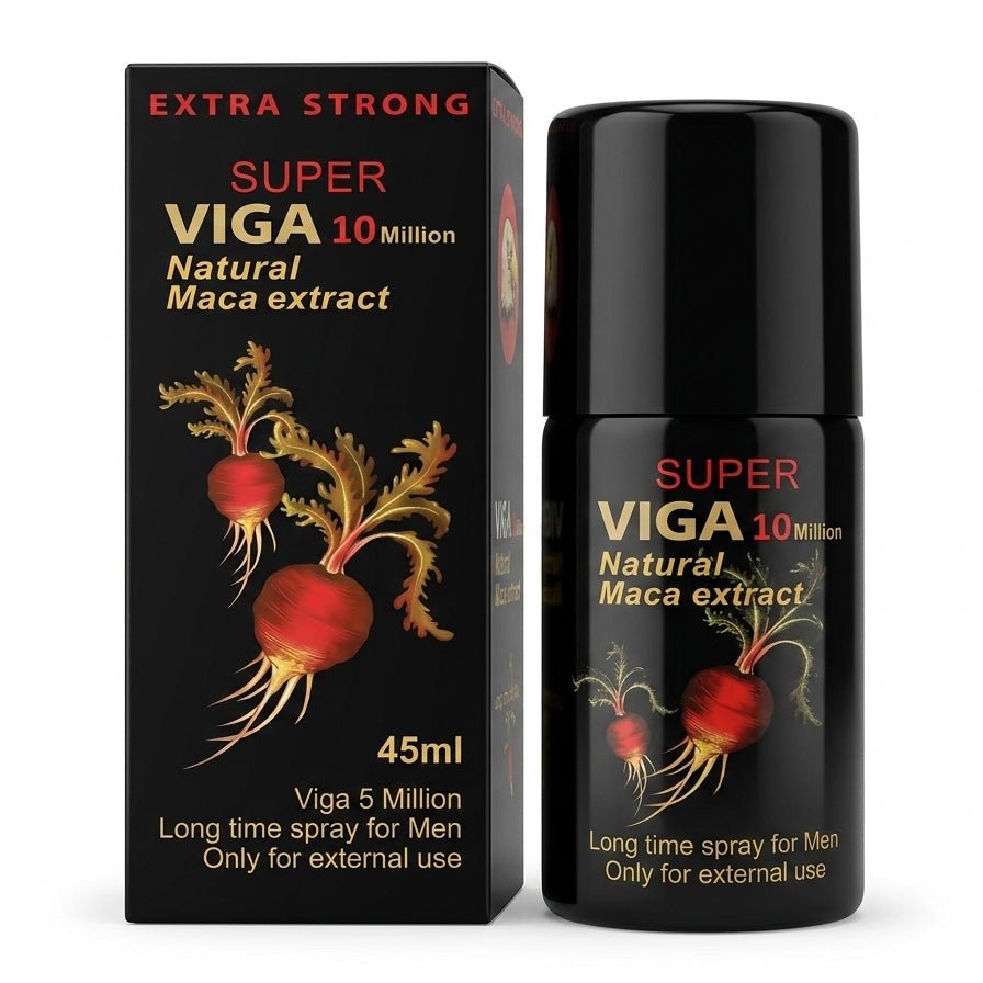 Original Super Viga 10 Million Strong Long Time Delay Spray For Men 45ml - Beasymart