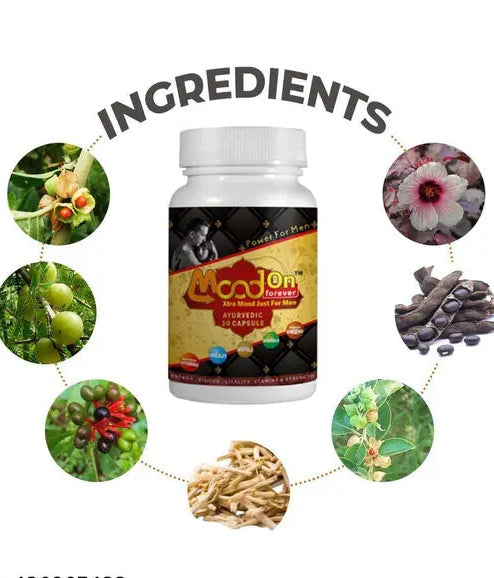 Mood On Forever 30pcs Capsule Best Ayurvedic Medicine For Vitality & Stamina Male & Female