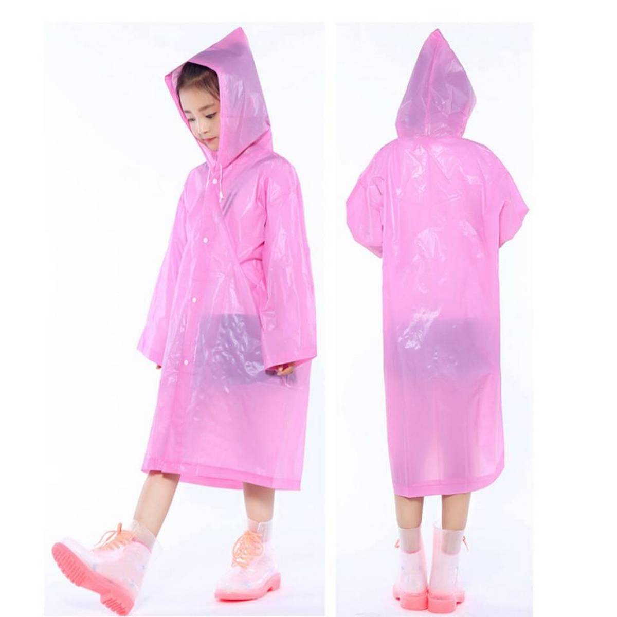 PVC- Polyester Rain Coat For Kids ( Boy Or Girl) - Beasymart