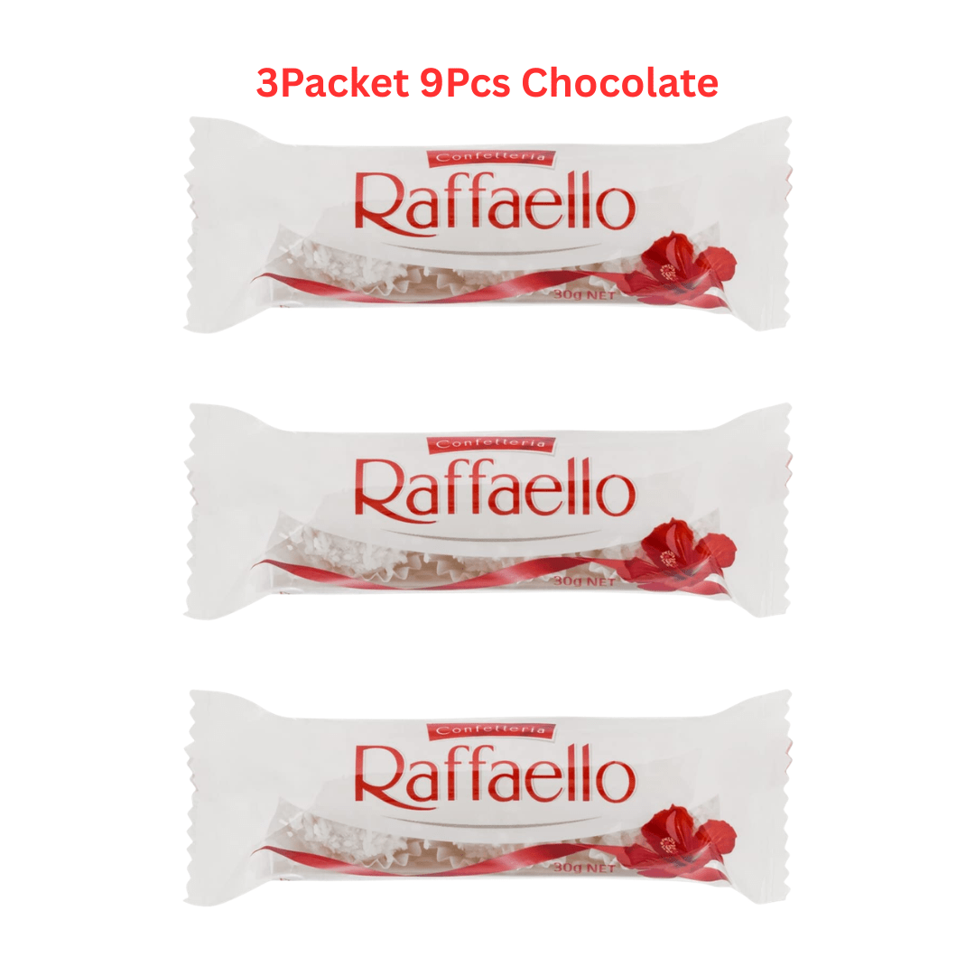 Raffaello T3 x 3 (9Pieces In Box) Ferrero Raffaello - Beasymart