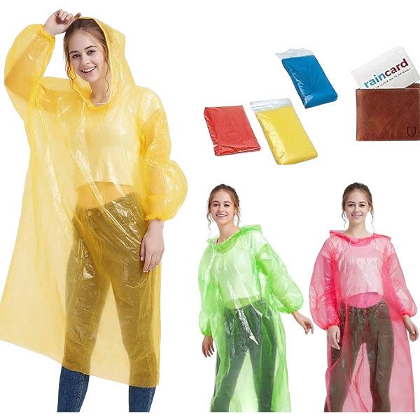 Rain Card - Wallet Pocket Raincoat, Unisex Raincoat For Men and Women 10pcs Combo - Beasymart