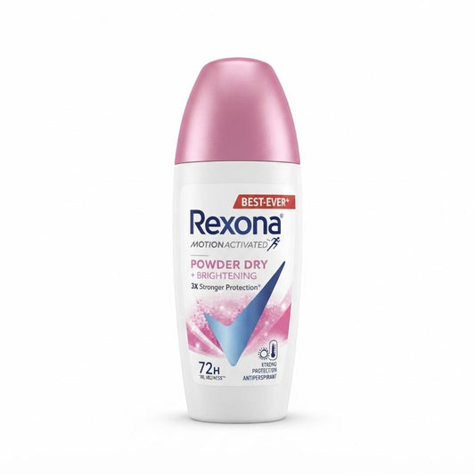Rexona Powder Dry + Brightening Roll On 45ml - Beasymart