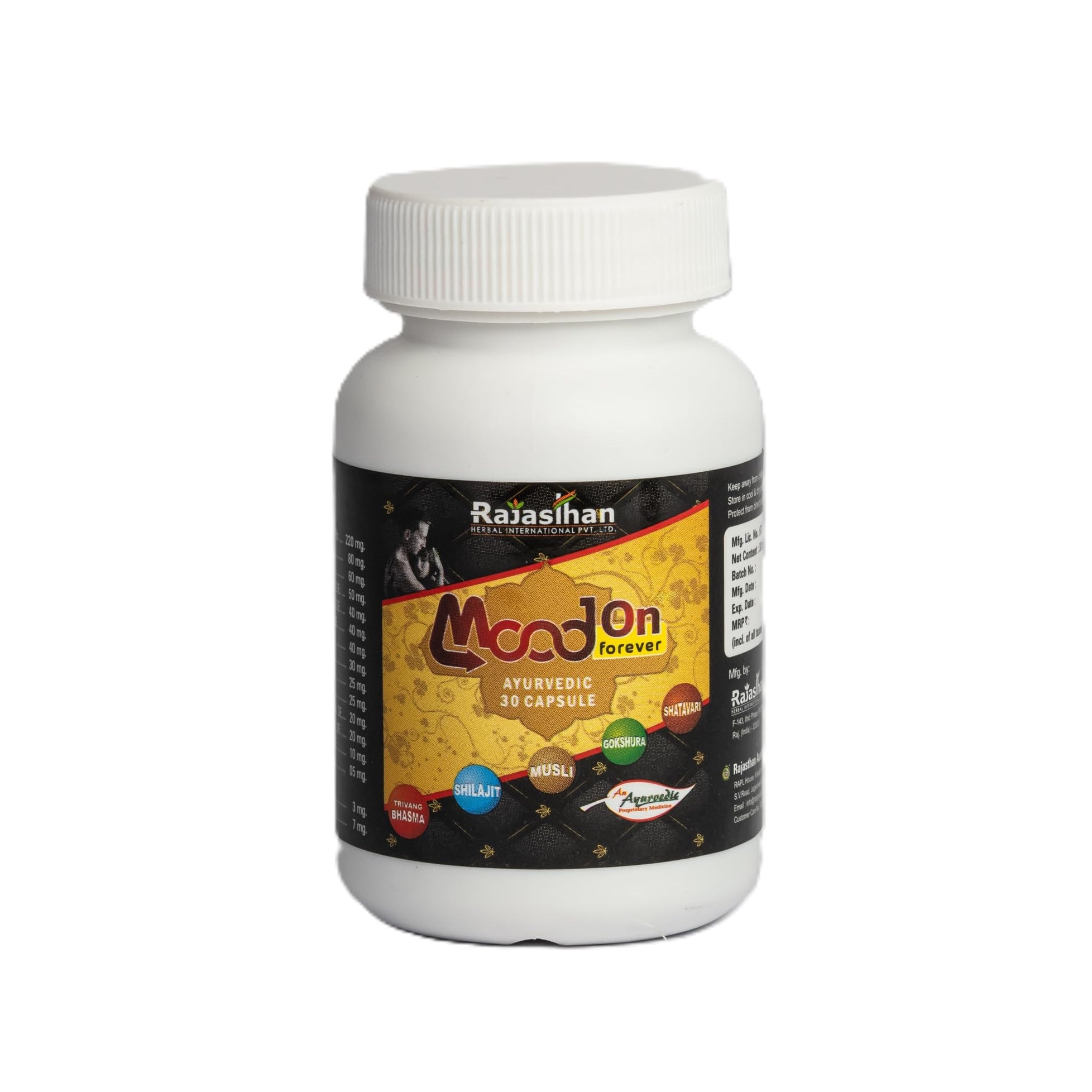 Mood On Forever 30pcs Capsule Best Ayurvedic Medicine For Vitality & Stamina Male & Female