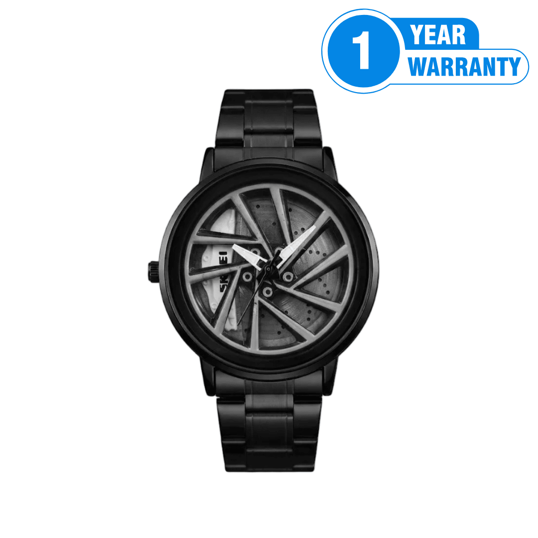 SKMEI 1787 Rotation Wheel Stainless Steel Watch _ M001 - Beasymart