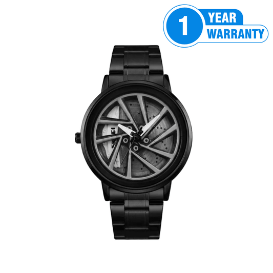 SKMEI 1787 Rotation Wheel Stainless Steel Watch _ M001 - Beasymart