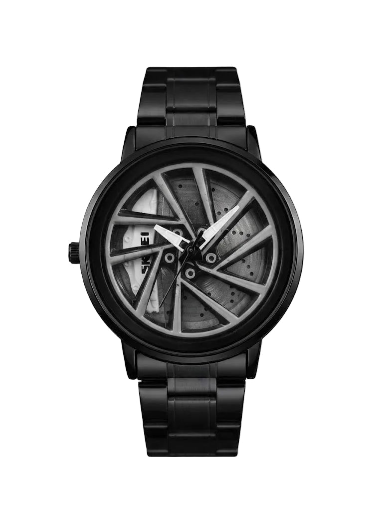 SKMEI 1787 Rotation Wheel Stainless Steel Watch _ M001 - Beasymart