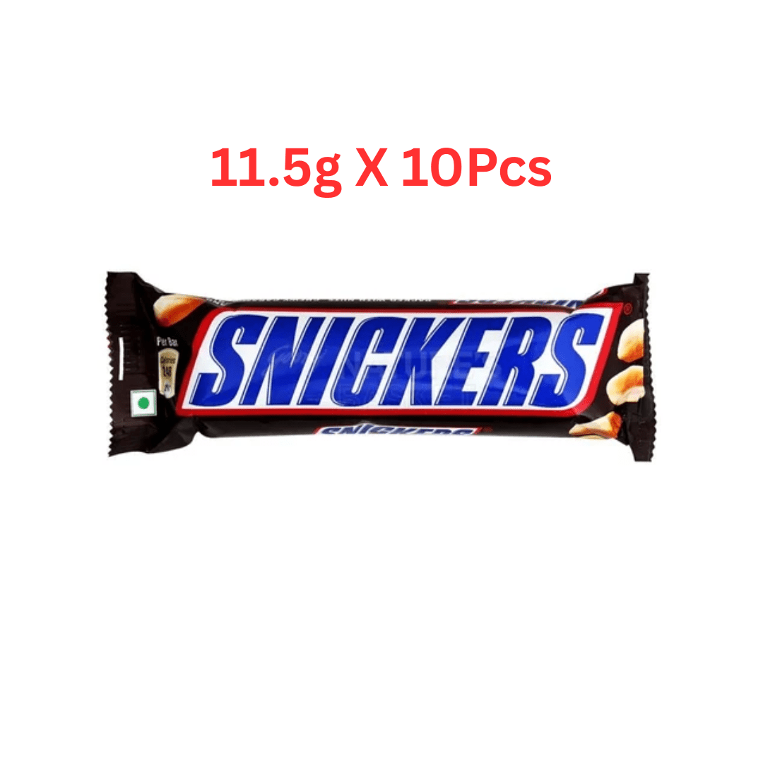 Snickers Chocolate 10 Piece Pack (11.5g X 10) 115gm - Beasymart