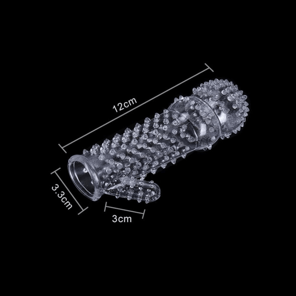Spike Sleeve Transparent Crystal Sleeve Thorn Sleeve Male Condom SX-166 - Beasymart