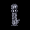 Spike Sleeve Transparent Crystal Sleeve Thorn Sleeve Male Condom SX-166 - Beasymart