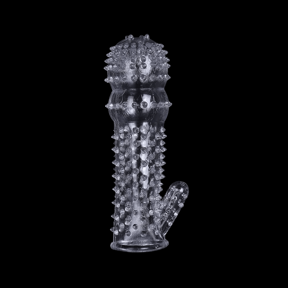 Spike Sleeve Transparent Crystal Sleeve Thorn Sleeve Male Condom SX-166 - Beasymart