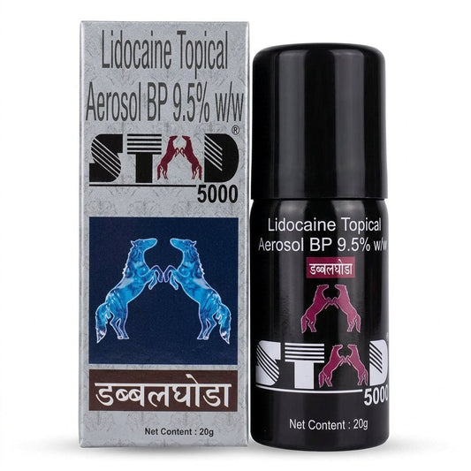 Stad 5000 Double Ghoda Delay Spray For Men - 20 gm - Beasymart