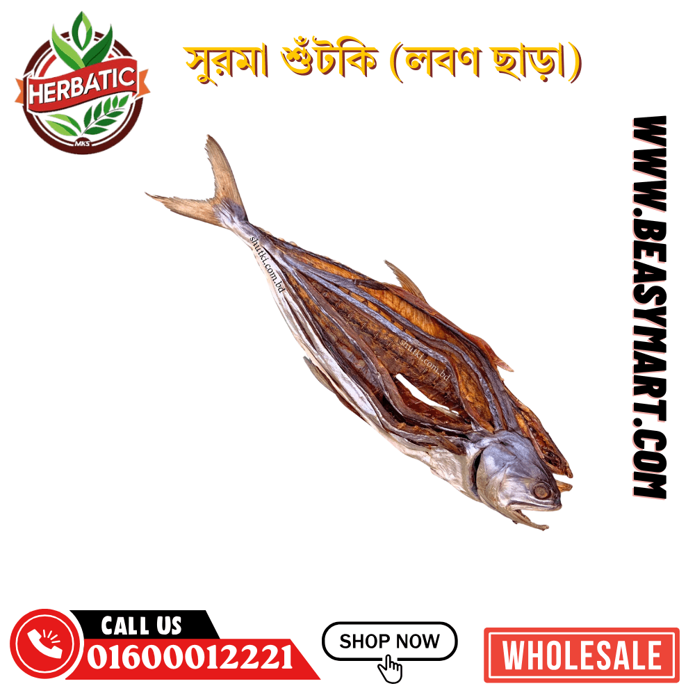 সুরমা শুঁটকি (লবণ ছাড়া) – ১০০% খাটি অর্গানিক (Surma Dried Fish Shutki) - Beasymart