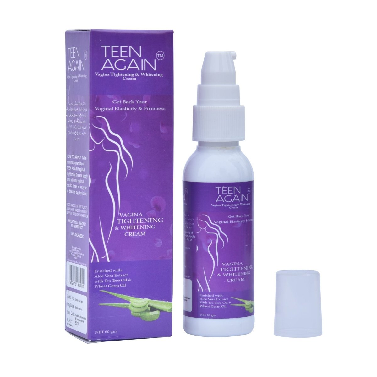Teen Again Vaginal Tightening And Whitening Cream, For Personal 60Gm - Beasymart