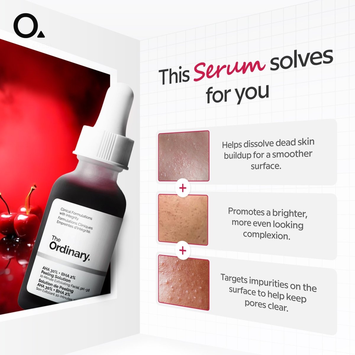 The Ordinary AHA 30% + BHA 2% Peeling Solution – 30ml Exfoliating and Skin Clarifying Treatment - Beasymart