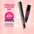 Timeless Lipstick Set ( Nirvana Color Liquid Matte Lipstick - Timeless L02 + wet n wild MegaLast Liquid Catsuit Matte Lipstick - Give Me Mocha) - Beasymart