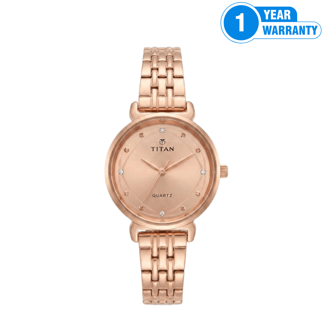 Titan Analog Stainless Steel Strap Watch For Women – M076 - Beasymart