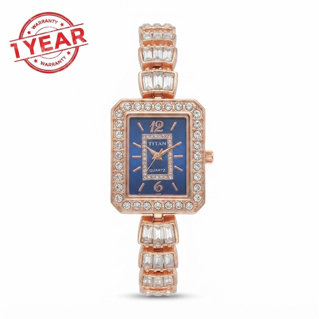 Titan Women's Rectangular Quartz Watch – M108 - Beasymart