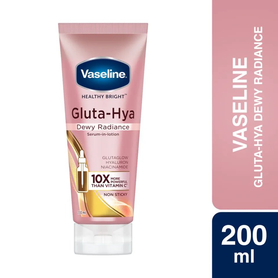 Vaseline Gluta Hya Dewy Radiance Serum In Lotion 200ml - Beasymart