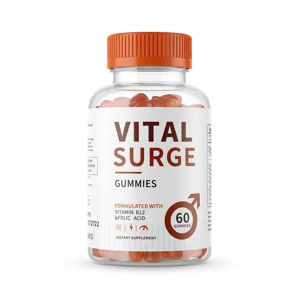 Vital Surge Multivitamin Soft Candy 60 Piece Capsules B Group Folic Acid Gummies Supplement Multivitamins For Increase Stamina - Beasymart