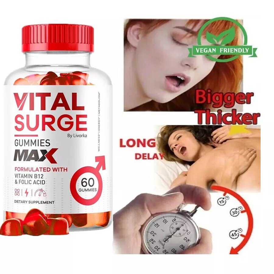 Vital Surge Multivitamin Soft Candy 60 Piece Capsules B Group Folic Acid Gummies Supplement Multivitamins For Increase Stamina - Beasymart