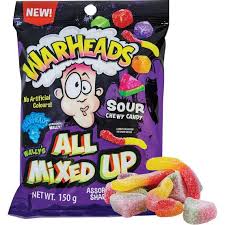 Warheads all mixed up 150g sour candy