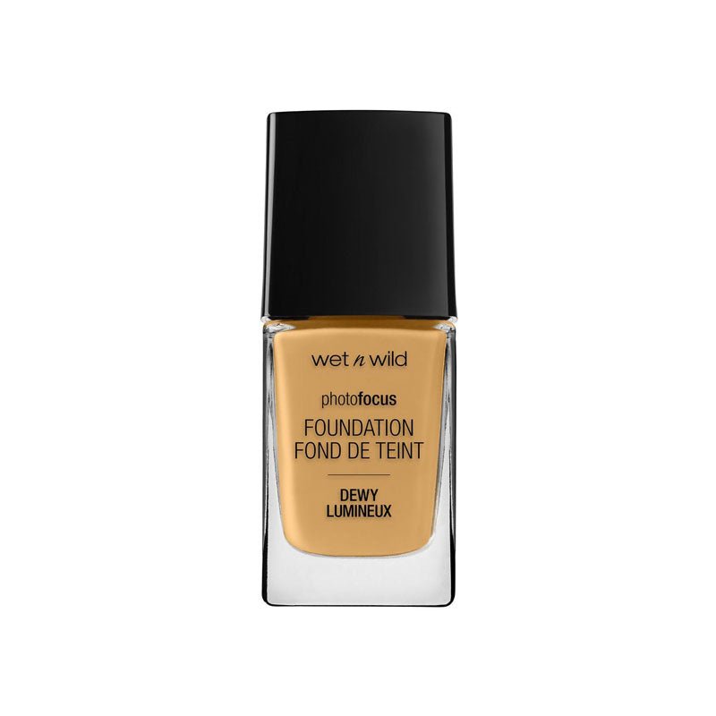 Wet n Wild Photo Focus Dewy Foundation – Desert Beige | Natural Glow Liquid Foundation with Flashback-Free Formula - Beasymart