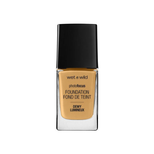 Wet n Wild Photo Focus Dewy Foundation – Desert Beige | Natural Glow Liquid Foundation with Flashback-Free Formula - Beasymart